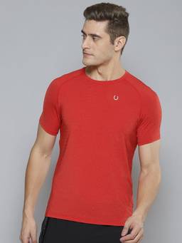 Fitkin - Men Red Anti Odour Gym T-shirt