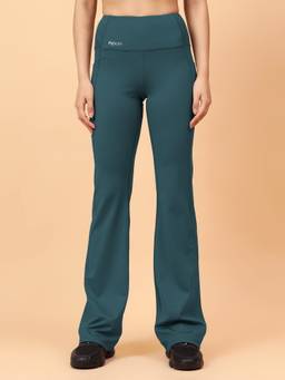 Fitkin - Women Green Straight Gym and Yoga Trackpant