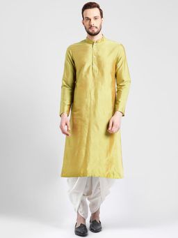 KISAH - Men Green Kurta (Set of 2)