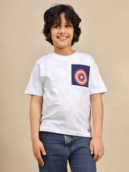 Kidsville - Official Captain America: Brave New World Boys White T-Shirt