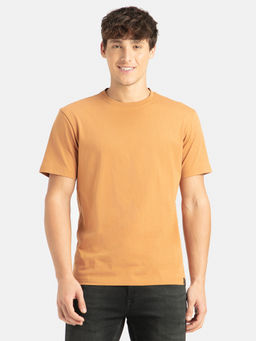 Jockey - 2714 Men Super Combed Cotton Round Neck Half Sleeve T-Shirt - Brown Sugar