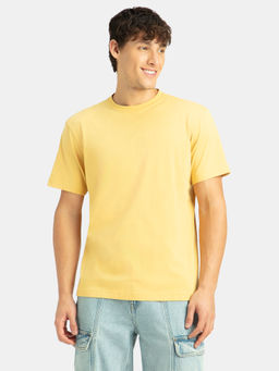 Jockey - 2714 Men Super Combed Cotton Round Neck Half Sleeve T-Shirt - Ochre