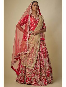 MEHAK MURPANA - Red Bridal Lehenga Set