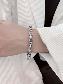 Peora - Silver Plated Stainless Steel Openable Bracelet