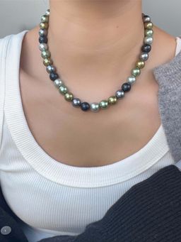Peora - Multi-Color Pearl Studded Fancy Necklace