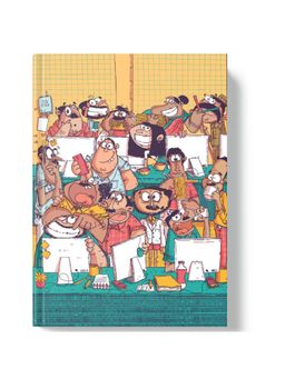 Happywagon - Office Shenanigans Hardcover Notebook,160 Ruled Pages Multi-Color
