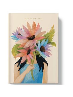 Happywagon - The Little Things Hardcover Notebook, 160 Ruled Pages, Multi-Color