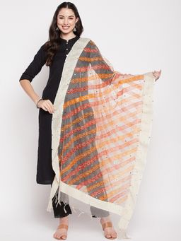 Clora Creation - Multi-Color Embellished Organza Dupatta