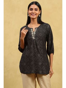 Rangriti - Women Printed Straight Viscose Blend Tunic