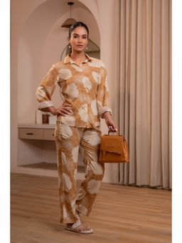 Juniper - Women Brown Floral Printed Co-Ord Set