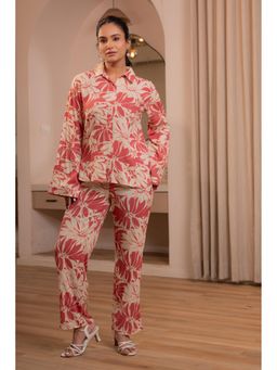 Juniper - Dusty Pink Floral Printed Co-Ord Set