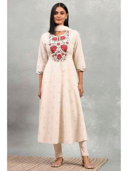 Rangriti - Viscose Printed Kalidar Anarkali Kurta with Churidar and Dupatta