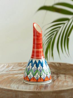 ExclusiveLane - Mughal Floral Decorative Ceramic Vase