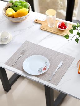 OBSESSIONS - Heat Resistant Table Placemats Grey (Pack of 6)