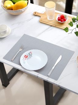 OBSESSIONS - Heat Resistant Table Placemats Grey (Pack of 6)