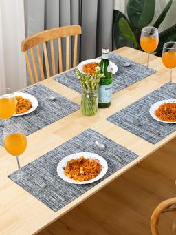 OBSESSIONS - Heat Resistant Table Placemats Grey (Pack of 6)