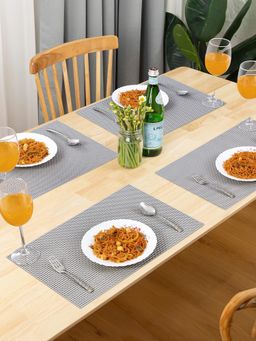 OBSESSIONS - Heat Resistant Table Placemats Grey (Pack of 6)