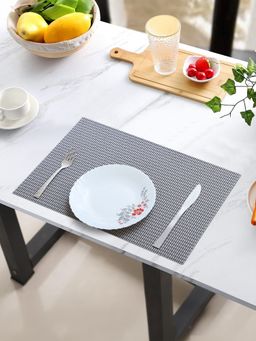 OBSESSIONS - Heat Resistant Table Placemats Grey (Pack of 6)