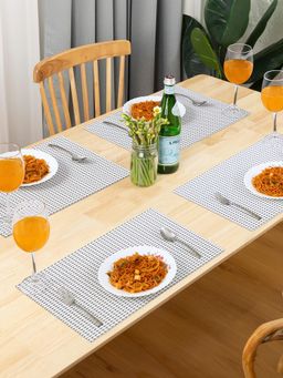 OBSESSIONS - Heat Resistant Table Placemats White (Pack of 6)