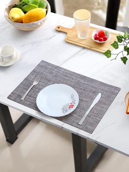 OBSESSIONS - Heat Resistant Table Placemats Grey (Pack of 6)