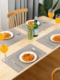 OBSESSIONS - Heat Resistant Table Placemats Brown (Pack of 6)