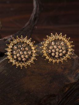 E2O - Gold Plated Floral Earring