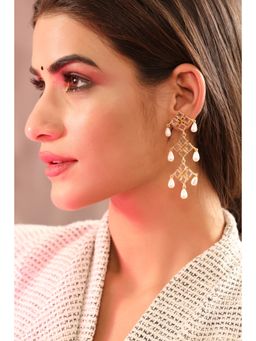 Zurooh - Contemporary Polki And Pearl Danglers