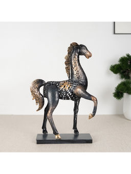 HomeTown - Metal Animal Figurine, Black