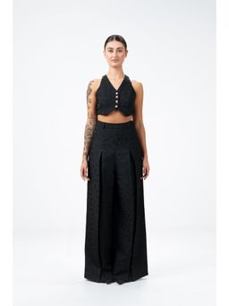SOTBELLA - Black Jacquard Co-Ord (Set of 2)