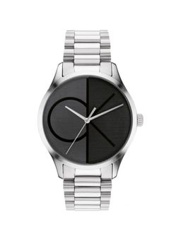 Calvin Klein - Iconic Quartz Black Round Dial Unisex Watch - 25200163