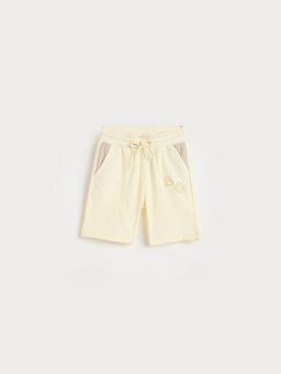 Blue Giraffe - Boys Cream Regular Shorts