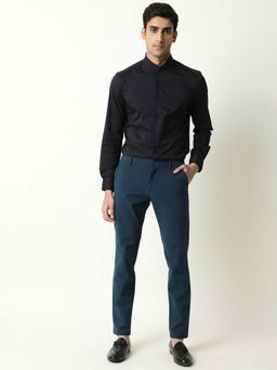 Rare Rabbit - Travel-22 Petrol Casual Trousers
