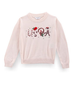 U.S. POLO ASSN. - Pink Girls Flip Sequin Sweater