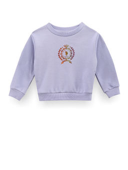 U.S. POLO ASSN. - Purple Girls Graphic Print Sweatshirt