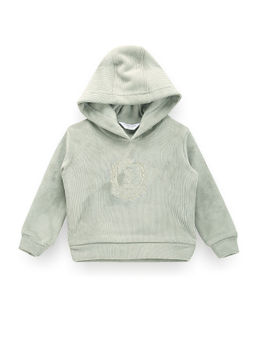 U.S. POLO ASSN. - Green Girls Textured Hooded Sweatshirt