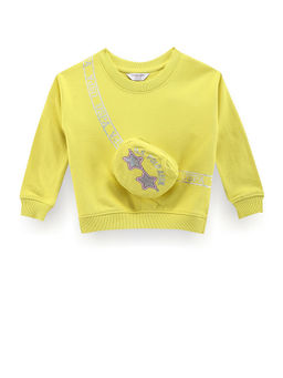 U.S. POLO ASSN. - Green Girls Brand Print Sweatshirt