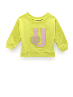 U.S. POLO ASSN. - Green Girls Cotton Flip Sequin Sweatshirt