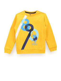 U.S. POLO ASSN. - Yellow Boys Graphic Print Sweatshirt