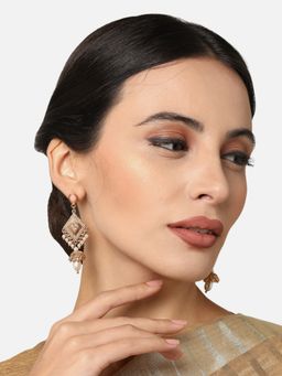 Kalakrith Milano - Women Peach-Pearl Drop Earrings