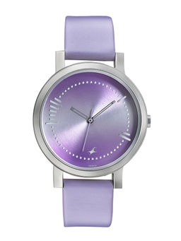 Fastrack - Silver Leather Watch -6213SL02