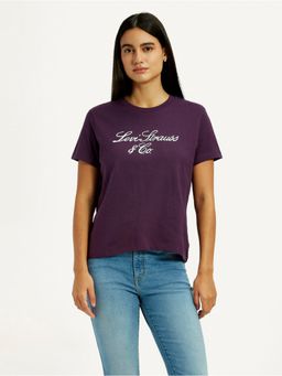Levi's - Women Purple Solid T-Shirt