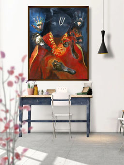 The Art House - Abstract Painting Multicolor (40X30 Inches)