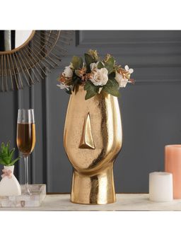 De Maison Decor - Flat Face Vase Gold