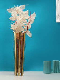 De Maison Decor - Allure Radiant Metal Hue Vase Amber