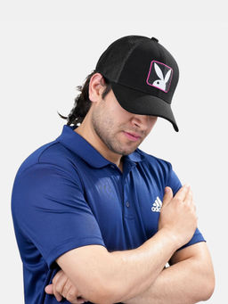 Balenzia - Playboy Limited Edition Mens Trucker Cap - Black
