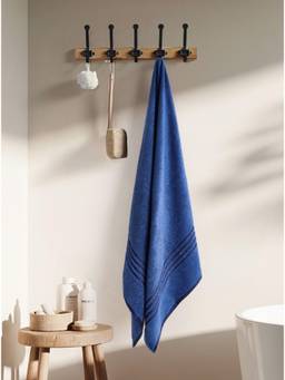 Haus & Kinder - 100% Cotton Oxford Bath Towel Blue (70 x 140 cm)