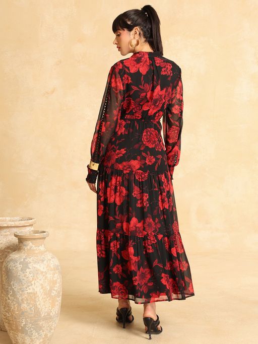 Buy Kazo Melissa Black Maxi Dress (XS) Online