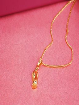 Estele - Gold Plated Foot Steps Designer Pendant for Women
