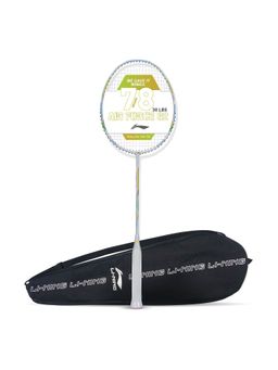 Li-Ning - Air-Force 78 G2 Strung Badminton Racquet (White, Gold 78 g)