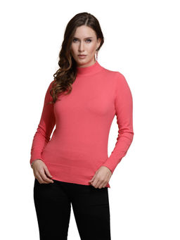Global Republic - Women Hot Pink Full Sleeves Nylon Top